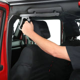 Smittybilt Rear Aluminum Grab Handle Pair - Black 76932 fits 2007-2018 Jeep Wrangler JK / JKU