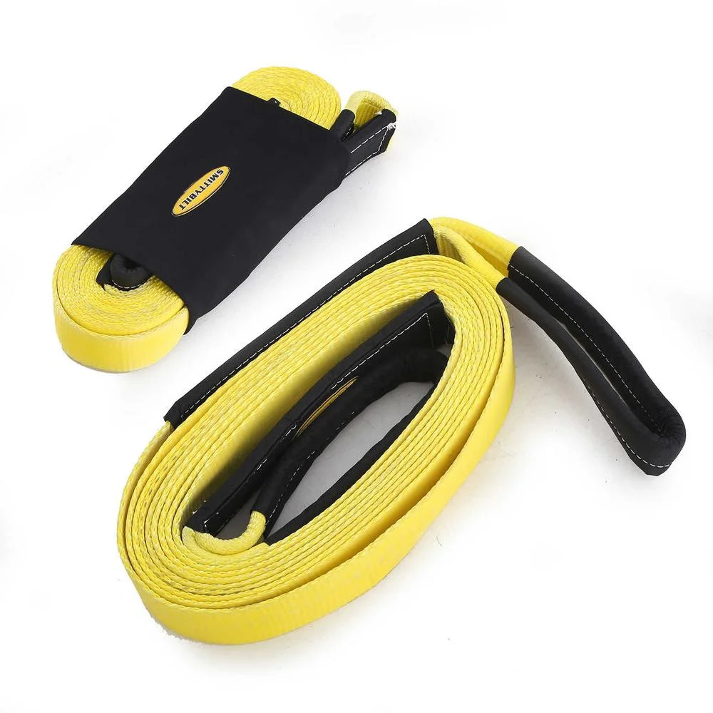 Smittybilt Recovery Strap - 4" x 20' - 40K lb Rating CC420 - Installation View