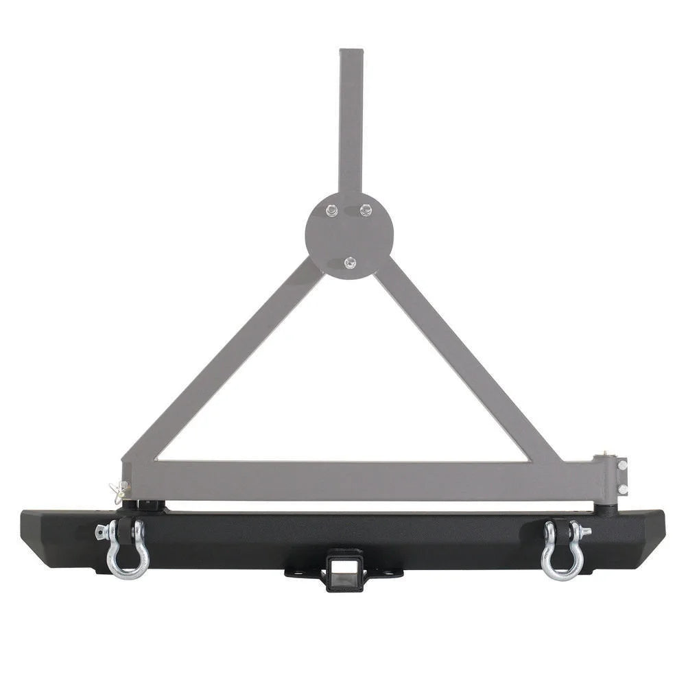 Smittybilt SRC Classic Rear Bumper w/ D-Ring Mounts - Bumper Only (87-06 YJ/TJ/LJ) 76651D-01