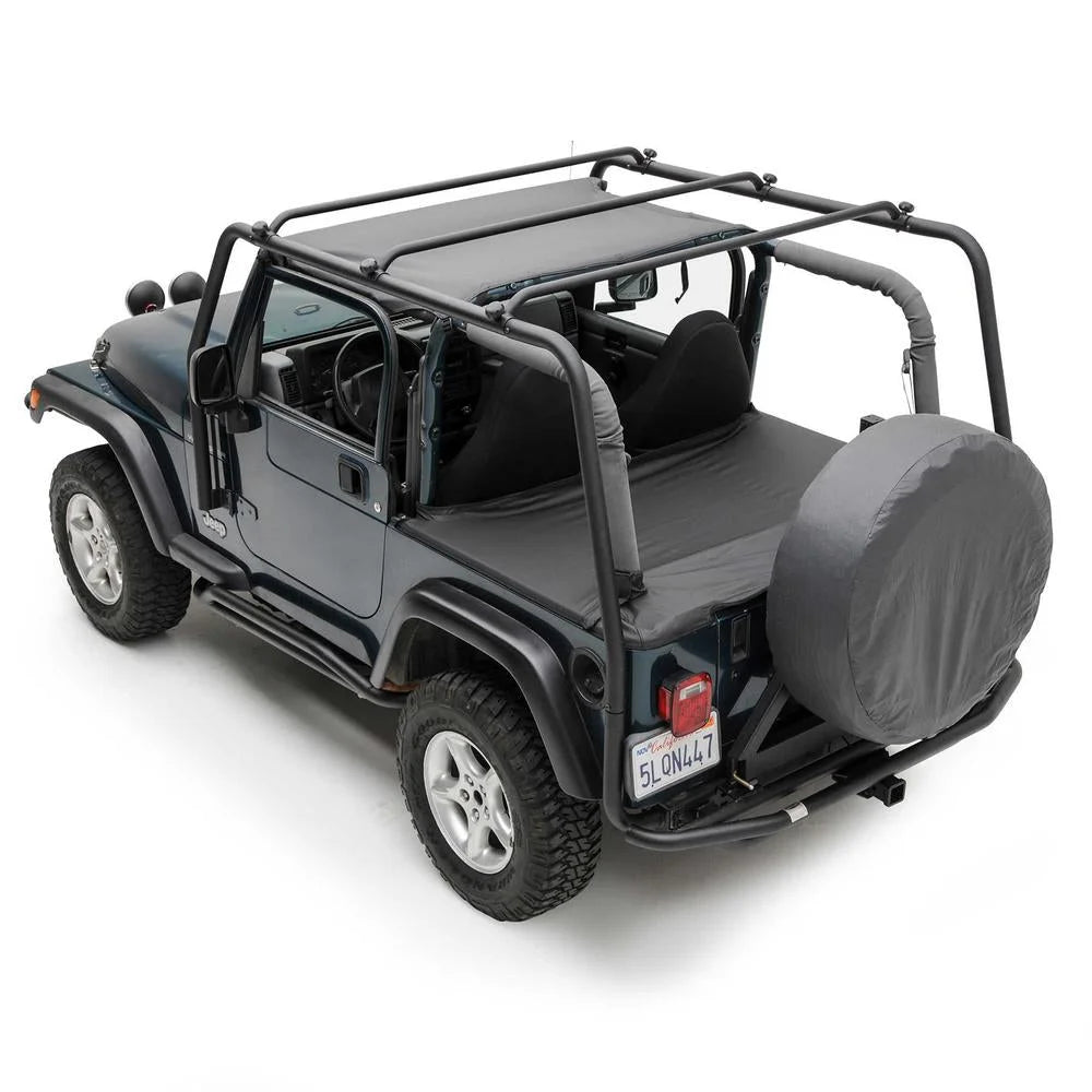Smittybilt SRC Roof Rack - Textured Black fits 1987-1995 Jeep Wrangler YJ