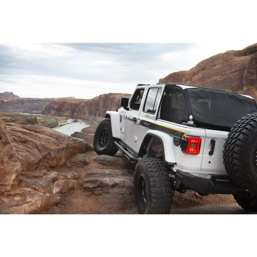Smittybilt SRC Side Armor w/ Step - Textured Black (18+ JLU) 77634 - Additional View 15