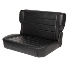 Load image into Gallery viewer, Smittybilt Seat - Rear - Fold &amp; Tumble - Vinyl Black fits 1976-1986 Jeep CJ7 / 1987-1995 Jeep Wrangler - Back View