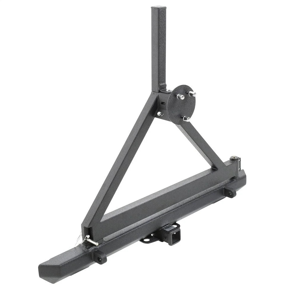 Smittybilt Smittybilt SRC Classic Rear Bumper W/ D-Rings, Hitch & Tire Carrier - 76651D 76651D - Back View