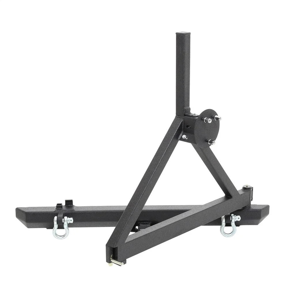 Smittybilt Smittybilt SRC Classic Rear Bumper W/ D-Rings, Hitch & Tire Carrier - 76651D 76651D - Installation View