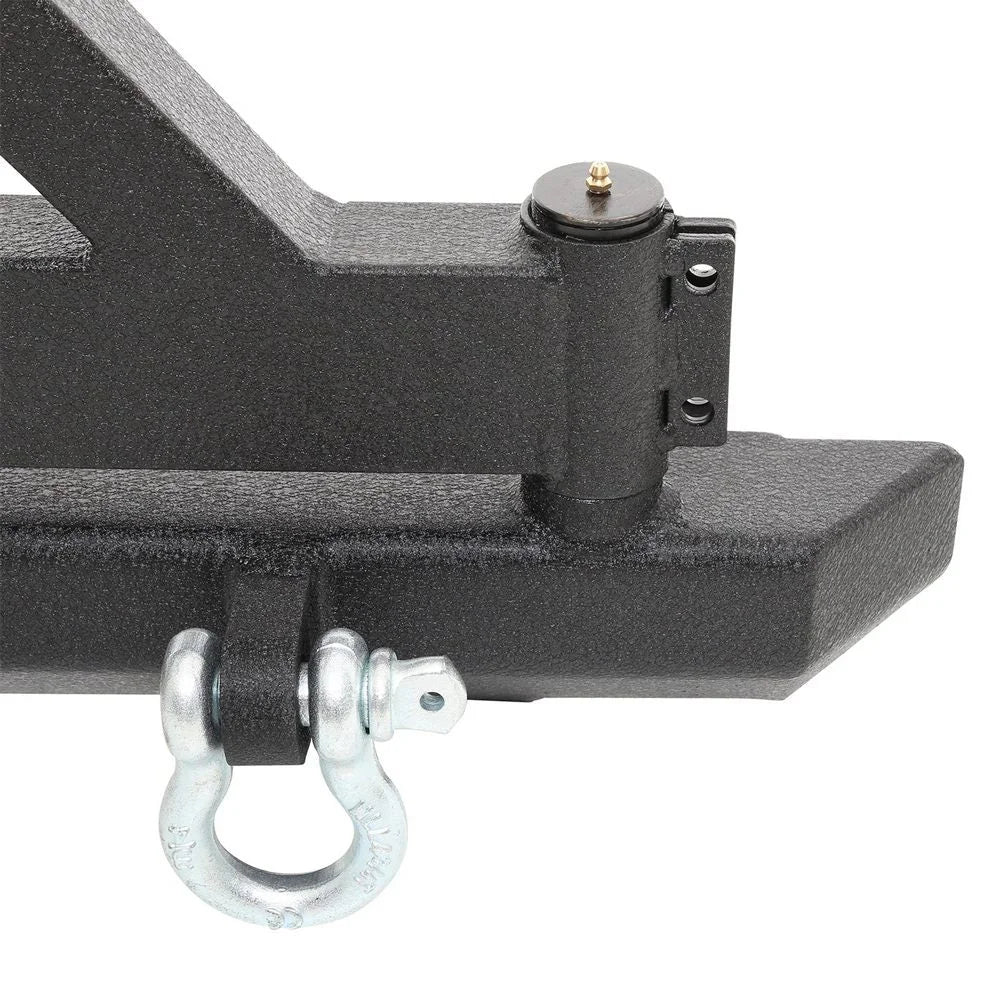 Smittybilt Smittybilt SRC Classic Rear Bumper W/ D-Rings, Hitch & Tire Carrier - 76651D 76651D - Additional View 6