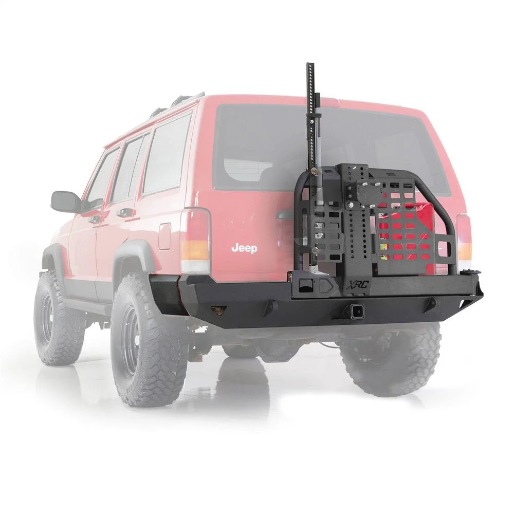 Smittybilt Smittybilt XRC Rear Bumper W/Hitch & Tire Carrier - Black Textured 76851 76851 - Back View
