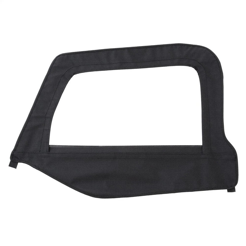 Smittybilt Soft Top Driver Side Door Skin w/ Frame - Black Diamond fits 1997-2006 Jeep Wrangler Tj
