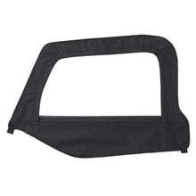 Load image into Gallery viewer, Smittybilt Soft Top Driver Side Door Skin w/ Frame - Black Diamond fits 1997-2006 Jeep Wrangler Tj