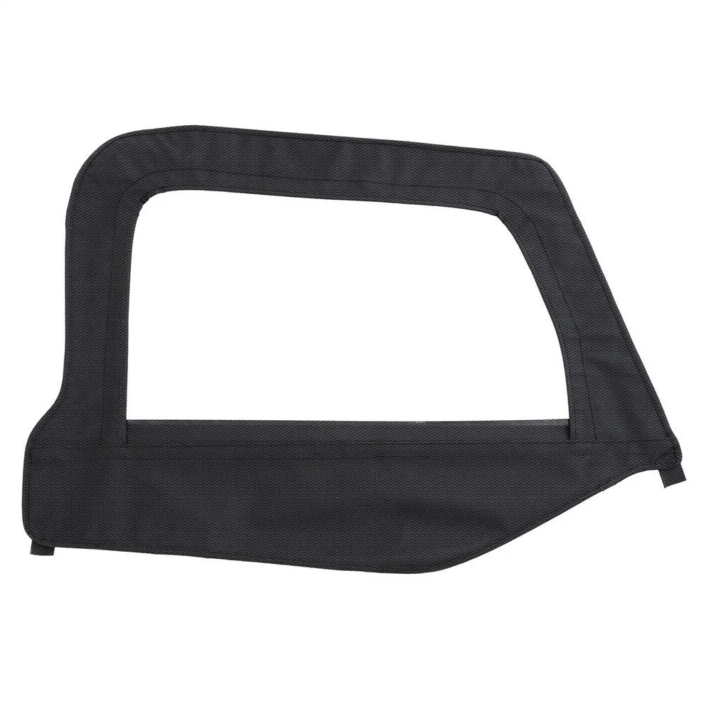 Smittybilt Soft Top Passenger Side Door Skin w/ Frame - Black Diamond fits 1997-2006 Jeep Wrangler Tj