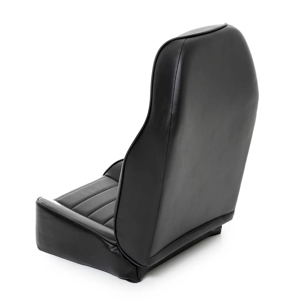Smittybilt Standard Bucket Front Seat – Vinyl Black fits 1976-1986 Jeep CJ7 - Installation View