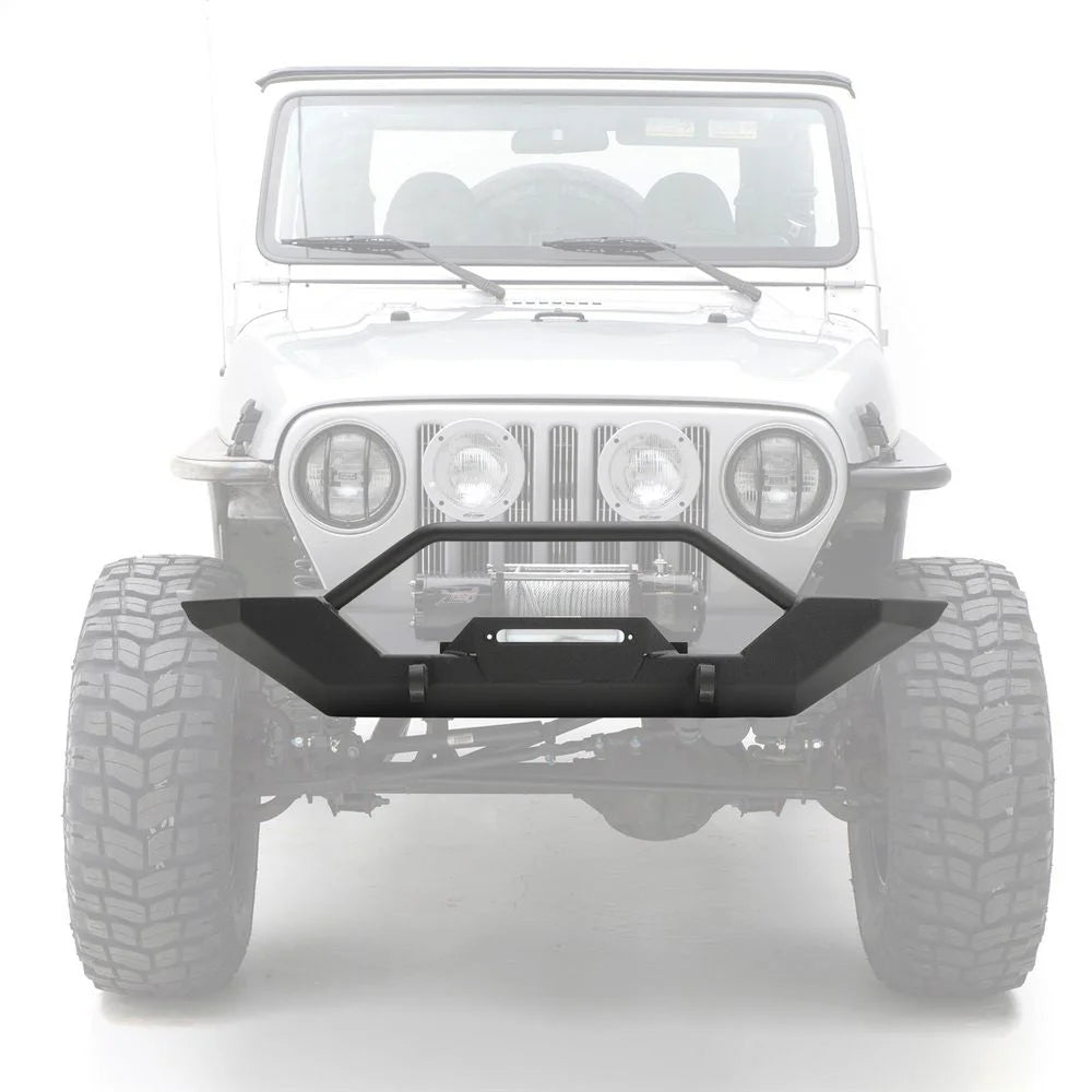 Smittybilt XRC Front Bumper - Textured Black (97-06 TJ/LJ) 76800 - Back View