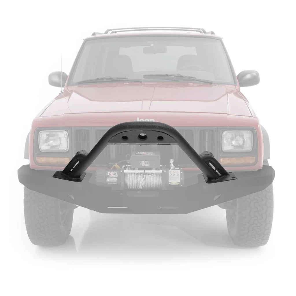 Smittybilt XRC Front Stinger - fits 76810 1984-2001 Jeep Cherokee XJ - Back View