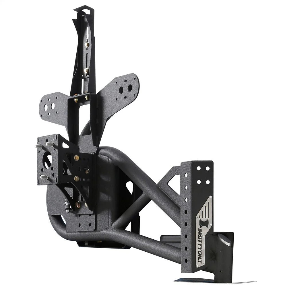 Smittybilt XRC Gen 2 Bolt-On Tire Carrier - Textured Black (07-18 JK/JKU) 76857 - Side View