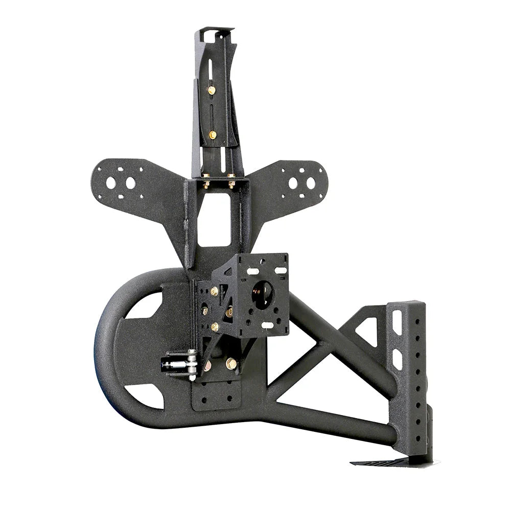 Smittybilt XRC Gen 2 Bolt-On Tire Carrier - Textured Black (07-18 JK/JKU) 76857 - Additional View 7