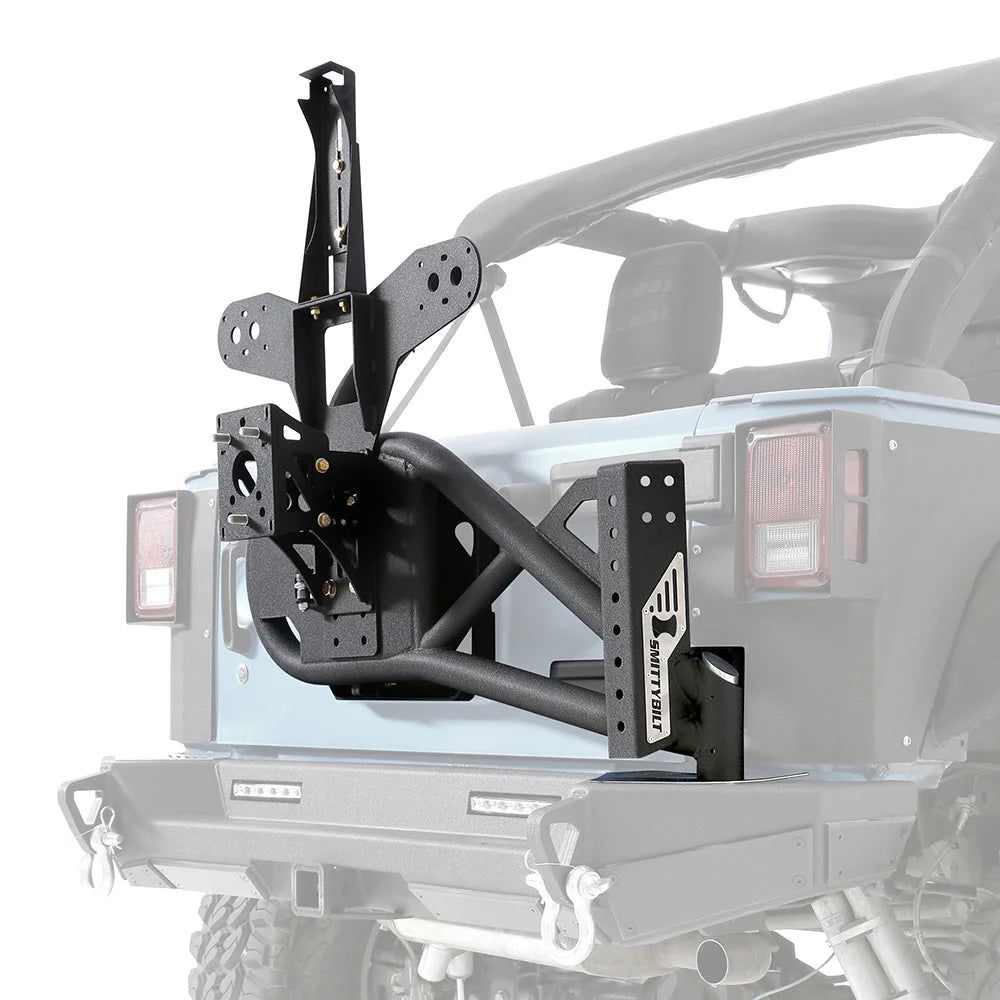 Smittybilt XRC Gen 2 Bolt-On Tire Carrier - Textured Black (07-18 JK/JKU) 76857 - Additional View 10