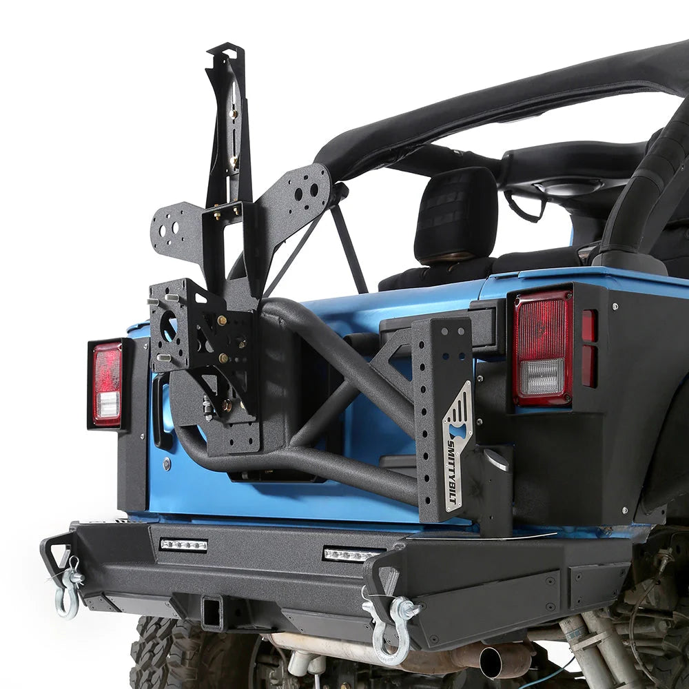 Smittybilt XRC Gen 2 Bolt-On Tire Carrier - Textured Black (07-18 JK/JKU) 76857 - Additional View 11
