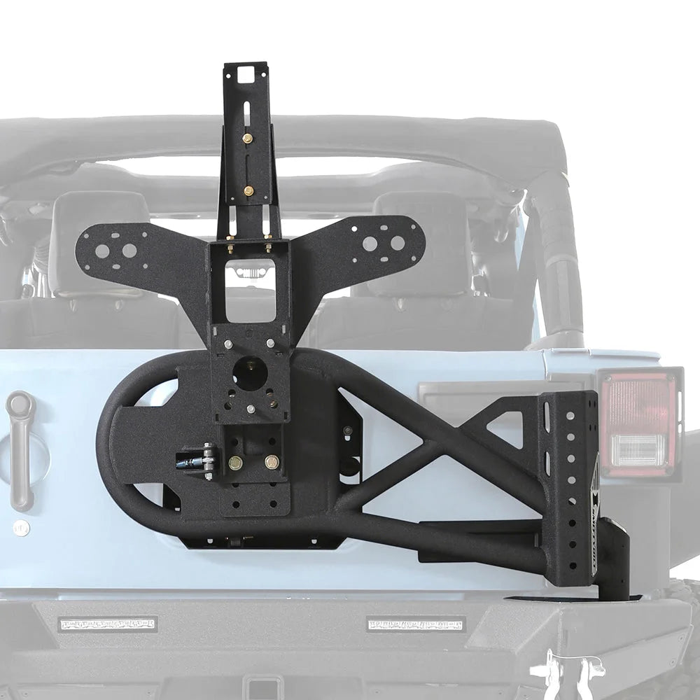 Smittybilt XRC Gen 2 Bolt-On Tire Carrier - Textured Black (07-18 JK/JKU) 76857 - Additional View 12