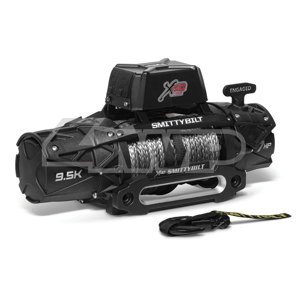 Smittybilt XRC Gen 3 9,500lb Comp Winch w/ Synthetic Rope 98695 - Back View