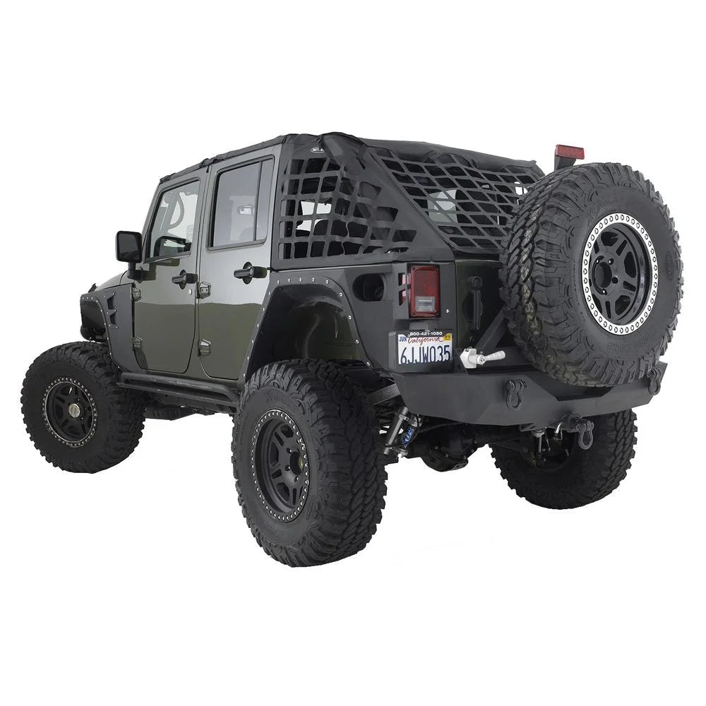 Smittybilt XRC RR BUMP W HITCH TIRE JK 2/4DOOR 76856 - Side View