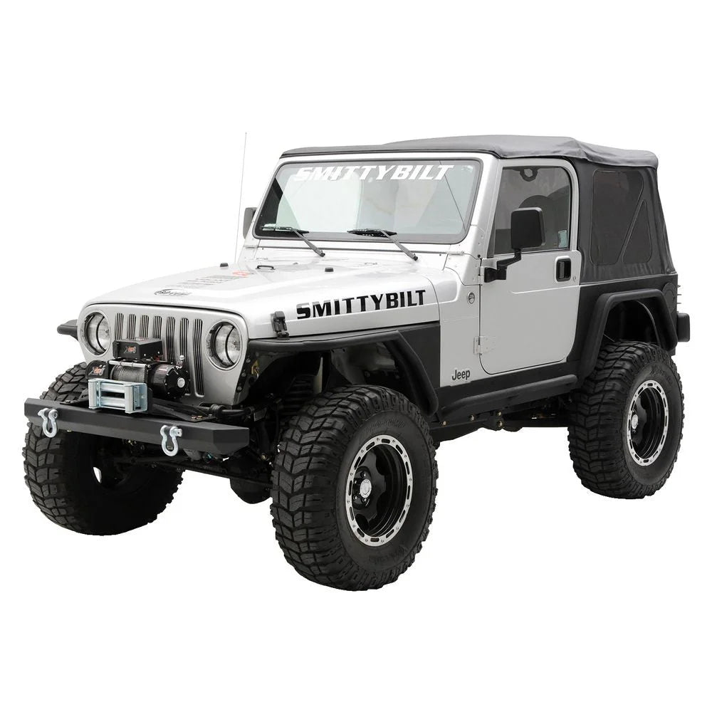 Smittybilt XRC Rear 3" Fender Flate Pair - Textured Black (97-06 TJ) 76875 - Installation View