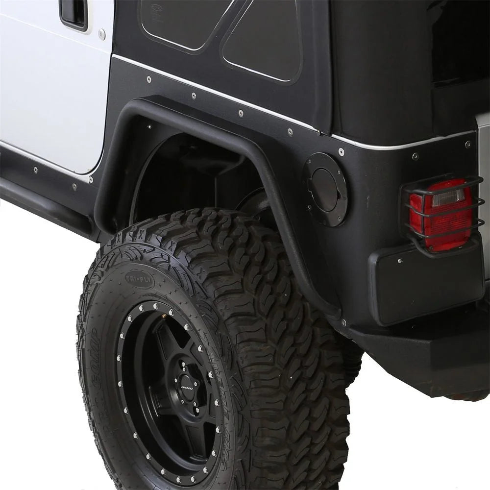 Smittybilt XRC Rear 3" Fender Flate Pair - Textured Black (97-06 TJ) 76875 - Additional View 5