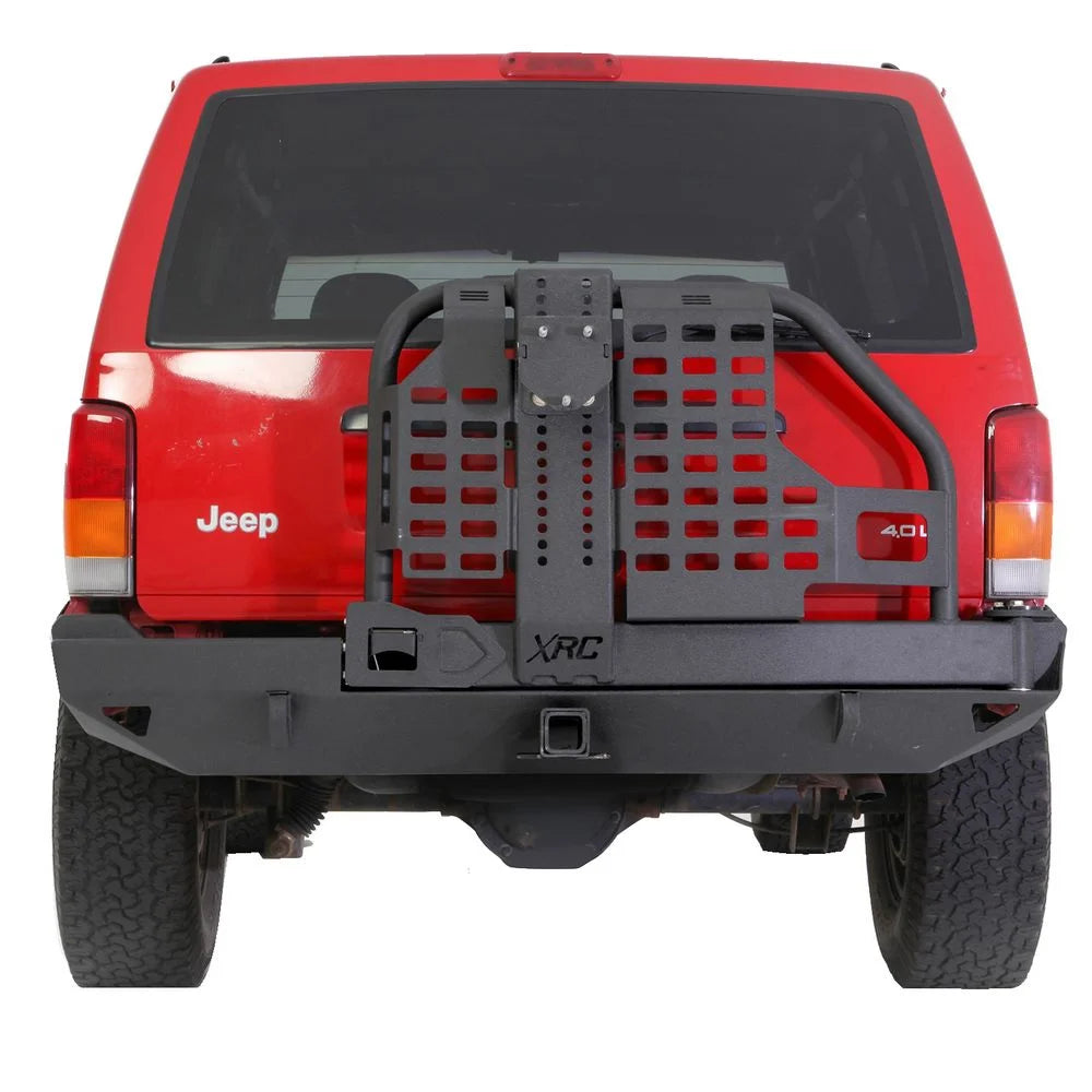 Smittybilt XRC Rear Bumper w/ Swing Gate - Bumper Only fits 1984-2001 Jeep Cherokee XJ - Additional View 5