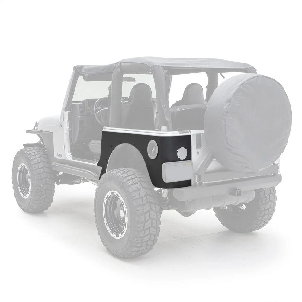 Smittybilt XRC Rear Corner Guards - Textured Black (97-06 TJ) 76874