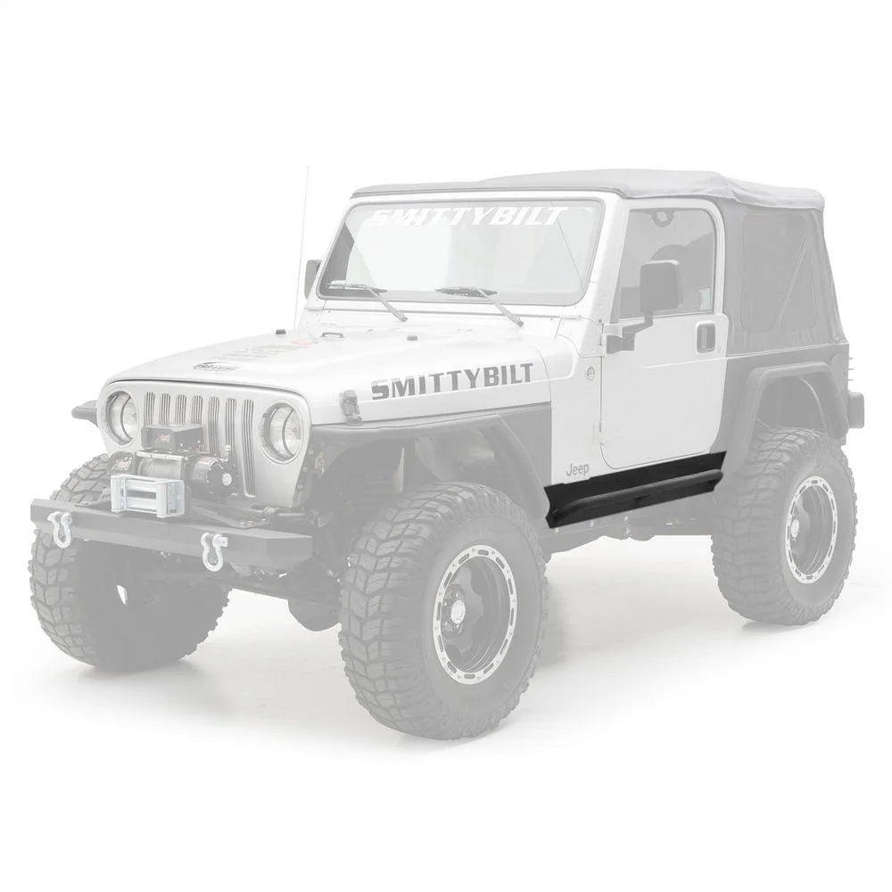 Smittybilt XRC Rock Sliders w/ Step - Textured Black (97-06 TJ) 76871 - Additional View 8