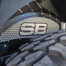 Load image into Gallery viewer, SmittybiltRear Aluminum Inner Fender Liner Pair - Black (18+ JL/JLU)77986 - Side View