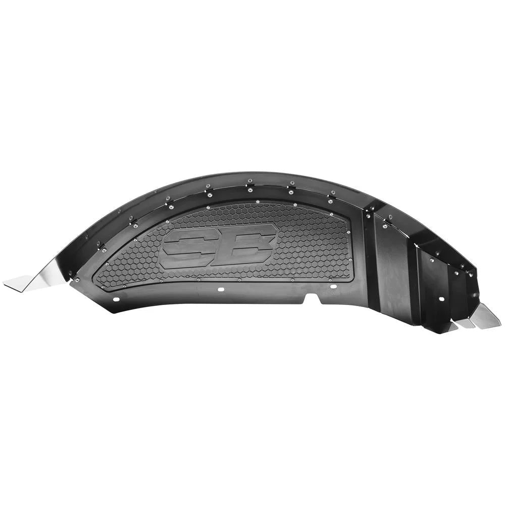 SmittybiltRear Aluminum Inner Fender Liner Pair - Black (18+ JL/JLU)77986 - Installation View