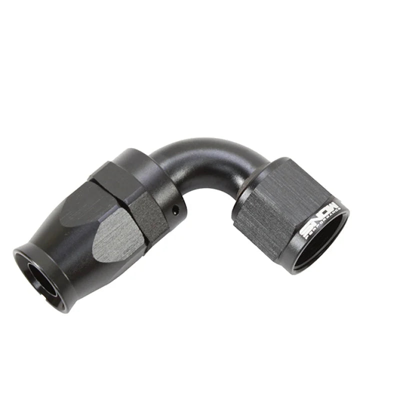 Snow -10AN 90 Degree PTFE Hose End (Black) - Main Product View