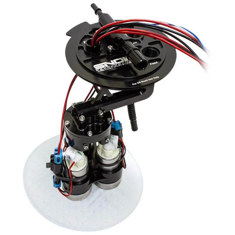 Snow 15-21 Ford F-150 Truck Fuel Hat - Dual Pump - Side View