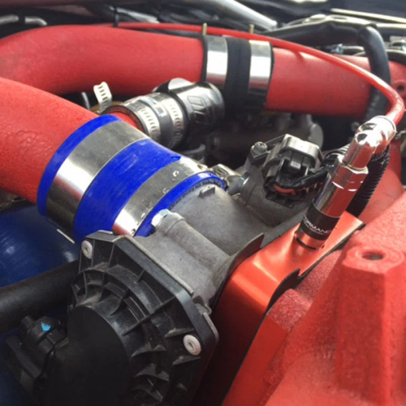 Snow Performance 05-14 STI Stg 2 Boost Cooler Water Injection Kit w/SS Brd Line & 4AN Fittings - Side View