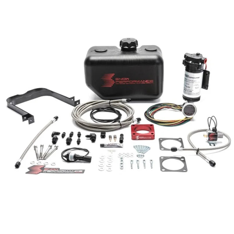 Snow Performance 08-15 Evo Stg 2 Boost Cooler Water Injection Kit w/SS Braid Line & 4AN Fittings - Main Product View