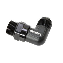 Load image into Gallery viewer, Snow Performance 10 ORB to -12 AN 90 Degree Swivel Fitting (Black)