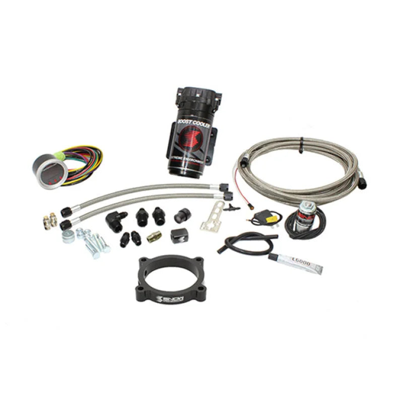 Snow Performance 11-17 Mustang Stg 2 Boost Cooler F/I Water Inj. Kit (SS Brded Line/4AN Fittings) w/