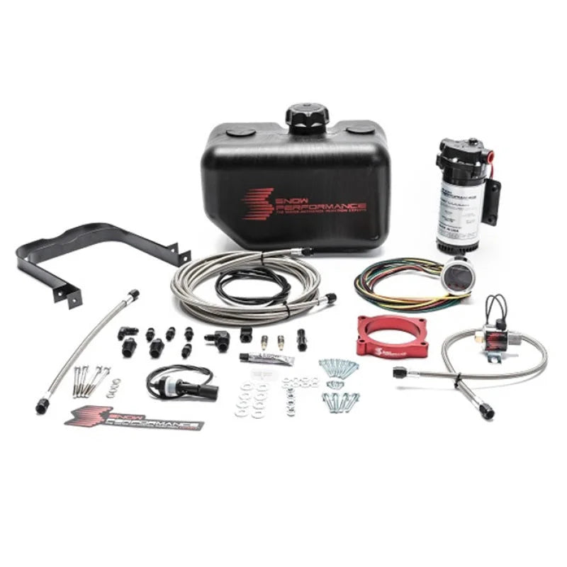 Snow Performance 11-17 Mustang Stg 2 Boost Cooler F/I Water Injection Kit (SS Braid Line & 4AN) - Back View