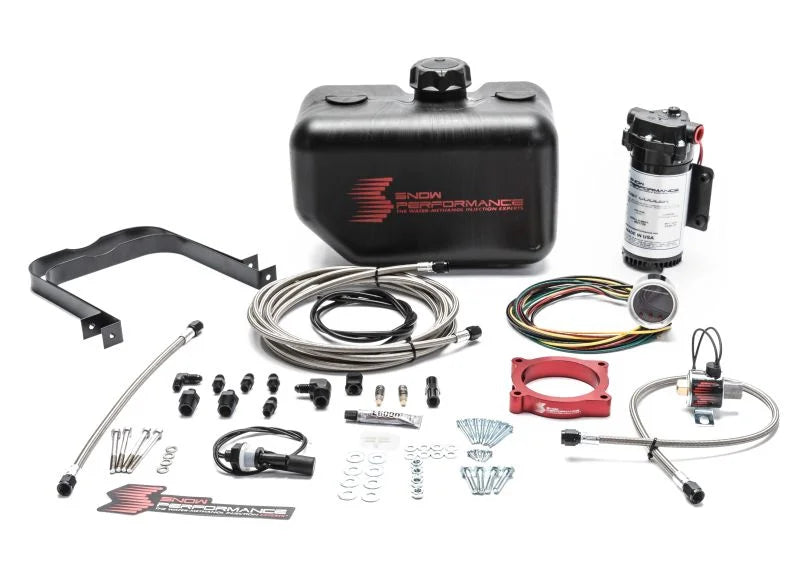 Snow Performance 15-17 Mustang EcB Stg 2 Boost Cooler Water Injection Kit (SS Braid Line & 4AN) - Main Product View