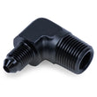 Load image into Gallery viewer, Snow Performance 3/8in NPT to 4AN Elbow Water Fitting (Black) - Side View