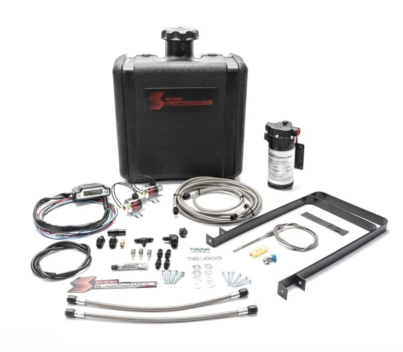 Snow Performance 94-07 Dodge 5.9L Stg 3 Boost Cooler Water Injection Kit (SS Braided Line & 4AN) - Side View