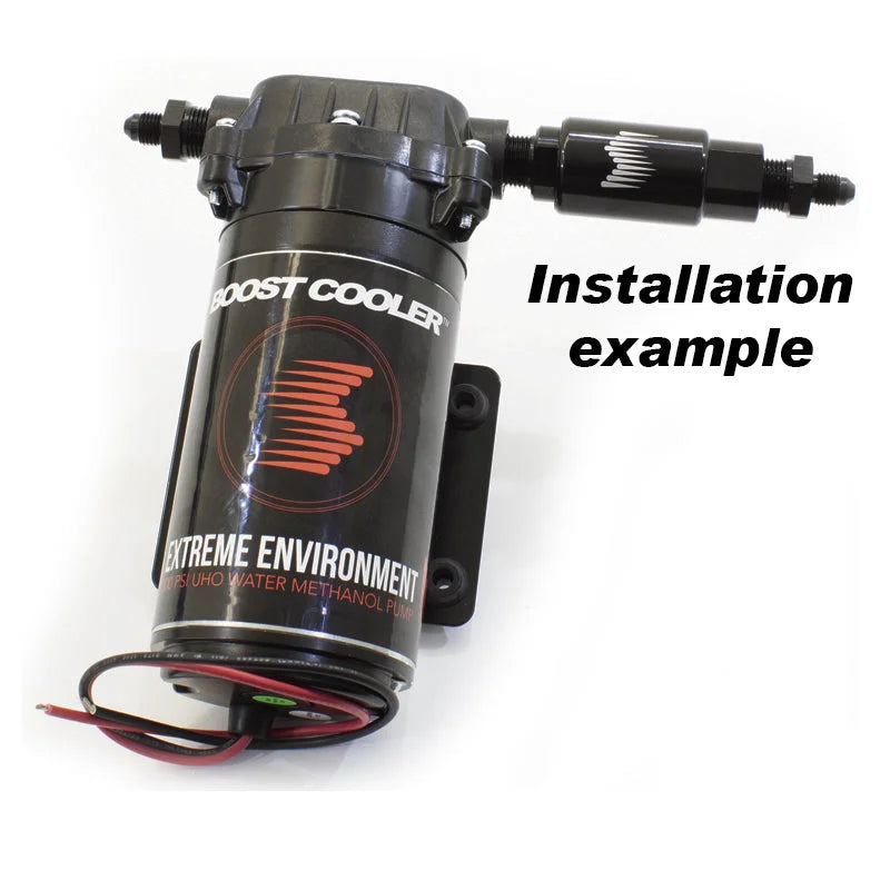 Snow Performance Billet 100 Micron Water Filter (Braided Lines Req. SNO-803-BRD) - Side View
