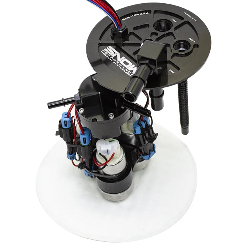 Snow Performance Chevrolet Camaro 6th Gen Xtreme Version Fuel Hat (3 Pump) - Side View