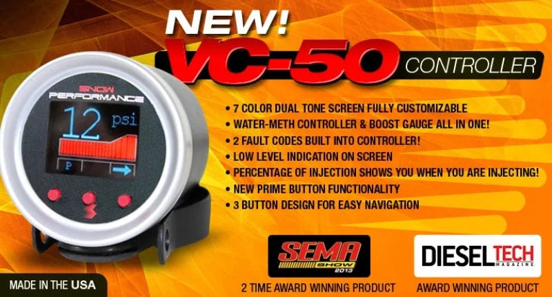 Snow Performance Cummins Stg 2 Boost Cooler Water Injection Kit (SS Braided Line & 4AN Fittings) - Side View