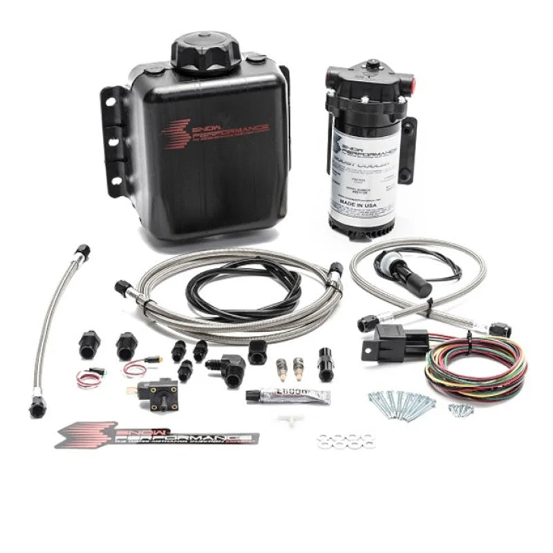Snow Performance Stg 1 Boost Cooler F/I Water Injection Kit (Incl. SS Braided Line and 4AN Fittings) - Installation View