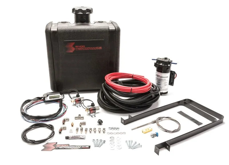 Snow Performance Stg 3 Boost Cooler Water Injection Kit Pusher (Hi-Temp Tubing and Quick-Fittings) - Side View