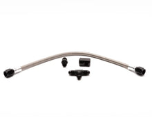 Load image into Gallery viewer, Snow Performance Water Dual Nozzle Upgrade SS Braided Line (For 4AN SS Braided Line Kit) - Side View