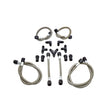 Load image into Gallery viewer, Snow Performance Water Quad Nozzle Stainless Steel Braided Line Upgrade - Side View