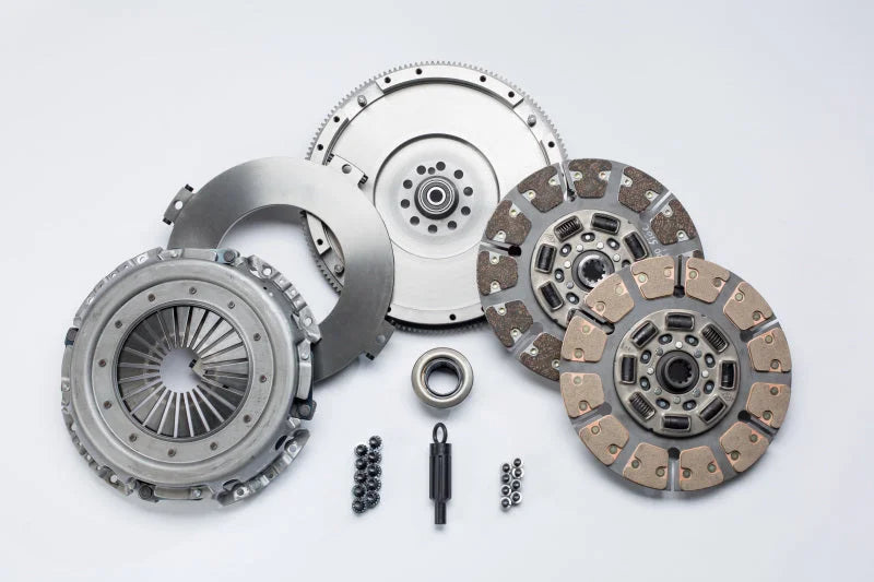 South Bend Clutch 94-98 Ford 7.3 Powerstroke ZF-5 Street Dual Disc Clutch Kit - Side View