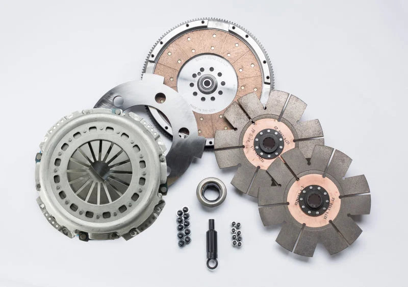 South Bend Clutch 94-98 Ford 7.3L Powerstroke ZF-5 SFI Comp Dual Disc Clutch Kit (3600lb Load) - Side View