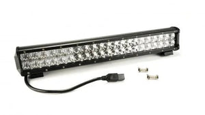 Southern Truck 20.0 Inch LED Light Bar Chrome Series Double Row Straight Combo Flood/Beam 120W DT Harness 10,800 Lumens Ad...